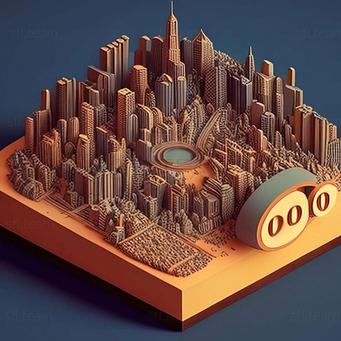 3D модель Гра SimCity 3000 (STL)